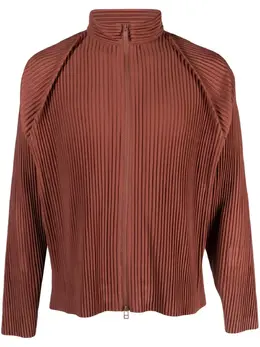 Homme Plissé Issey Miyake: Коричневая куртка 