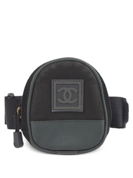 CHANEL Pre-Owned: Чёрная поясная сумка 