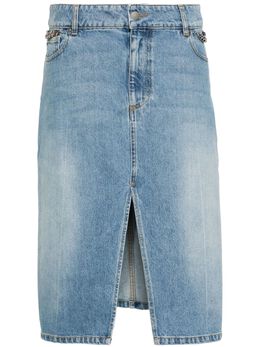 Stella McCartney: Джинсовая юбка  Falabella