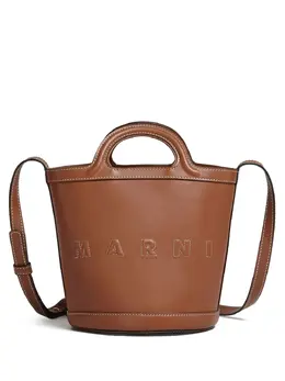 Marni: Коричневая сумка  Tropicalia