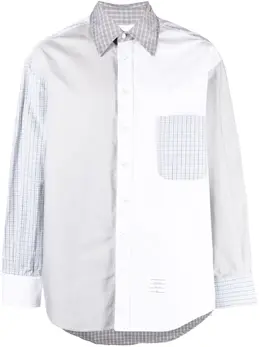 Thom Browne: Рубашка  4-Bar с длинным рукавом