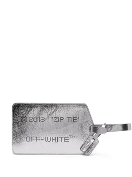 Off-White: Серебристый галстук  Zip Tie
