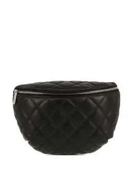 CHANEL Pre-Owned: Чёрная поясная сумка 