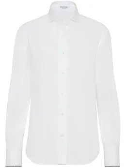 Brunello Cucinelli: Хлопковая рубашка  Monili