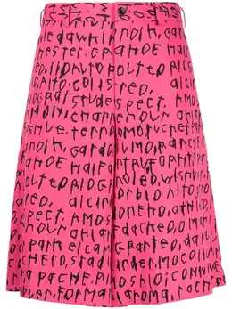 Comme des Garçons Homme Plus: Шорты с принтом 