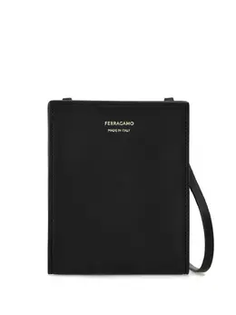 Ferragamo: Чёрный картхолдер 