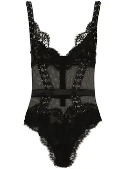 Dolce & Gabbana: Боди с растительным принтом 