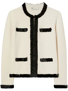 Tory Burch: Белая куртка  Kendra