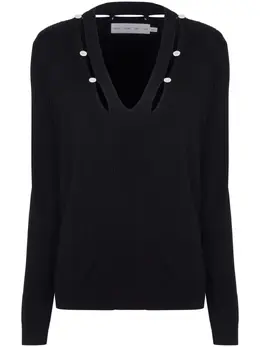 Proenza Schouler White Label: Чёрный свитер 