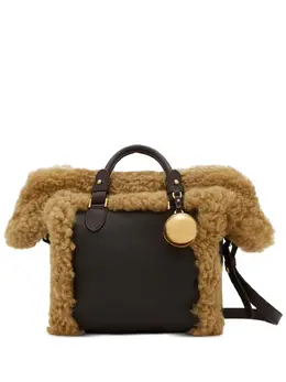 Burberry: Коричневая сумка-шоппер 
