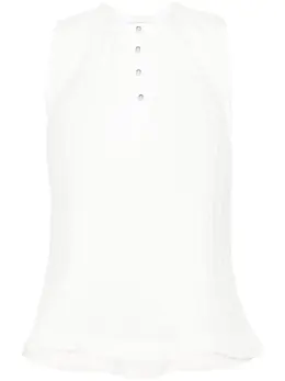 Lanvin: Топ без рукава 