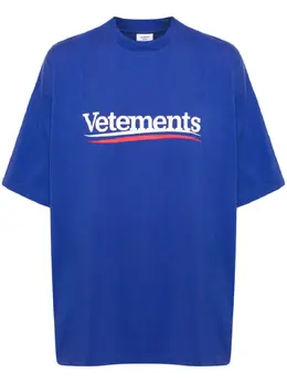 VETEMENTS: Футболка с принтом 