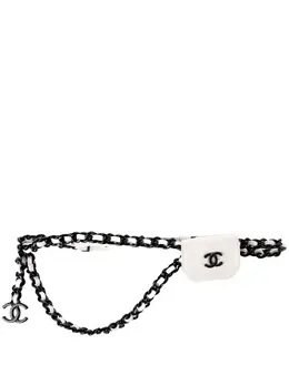 CHANEL Pre-Owned: Белая поясная сумка 