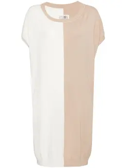 MM6 Maison Margiela: Двухцветное платье 