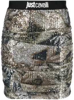 Just Cavalli: Серебристая юбка 
