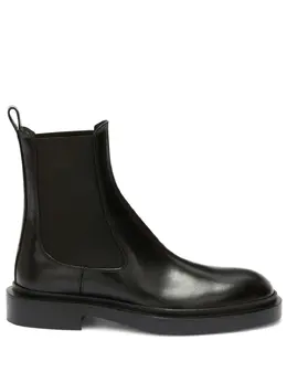 Jil Sander: Чёрные ботинки 