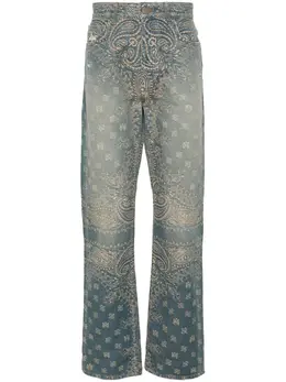 AMIRI: Жаккардовые джинсы 