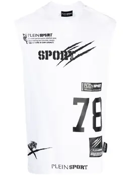 Plein Sport: Хлопковая майка 