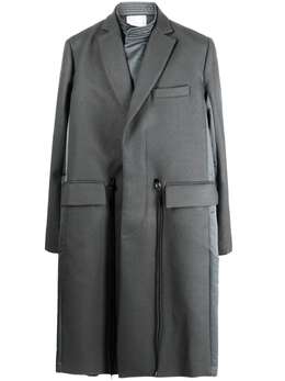 sacai: Плащ из шерсти 