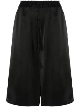 Jil Sander: Чёрные шорты  Drawstring