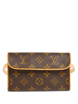Louis Vuitton Pre-Owned: Коричневая поясная сумка 