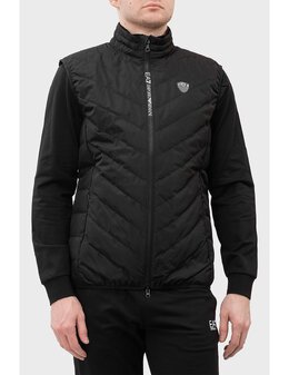 EA7 EMPORIO ARMANI: Чёрный жилет 