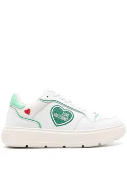 Love Moschino: Белые кроссовки 