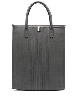 Thom Browne: Сумка-шоппер  4-Bar в полоску