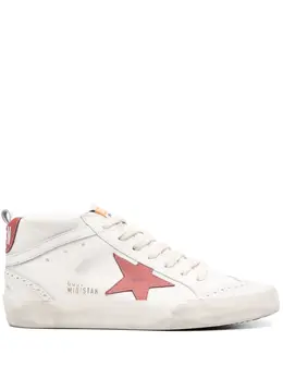 Golden Goose: Белые кроссовки  Mid Star