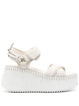 Chloé: Белые сандалии  Nama