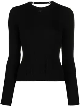 Courrèges: Чёрный топ 