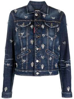 Dsquared2: Куртка со стразами 