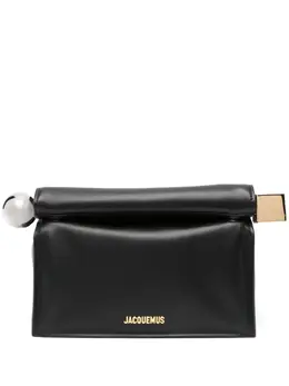 Jacquemus: Чёрный клатч 
