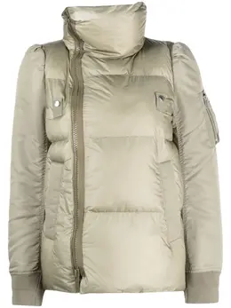 sacai: Куртка цвета хаки 