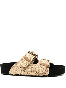 ISABEL MARANT: Бежевые сандалии  Lennyo
