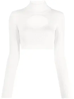 Courrèges: Белый свитер 