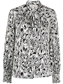 DVF Diane von Furstenberg: Чёрная рубашка 