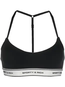 Sporty & Rich: Чёрный бюстгальтер 