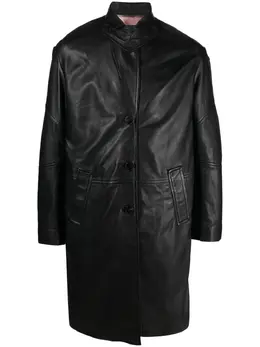Zadig&Voltaire: Кожаное пальто 