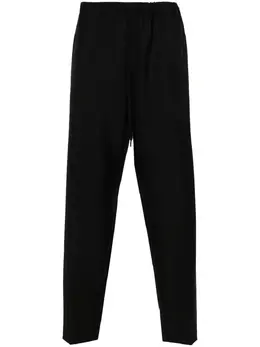 MM6 Maison Margiela: Чёрные брюки 