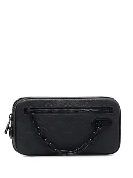 Louis Vuitton Pre-Owned: Тёмный клатч 