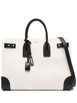 Saint Laurent: Белая сумка-шоппер  Sac de Jour