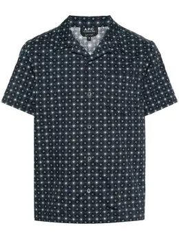 A.P.C.: Рубашка с геометрическим принтом 