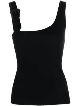 Versace Jeans Couture: Чёрный топ 