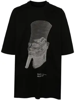 Rick Owens: Хлопковая футболка  Jumbo
