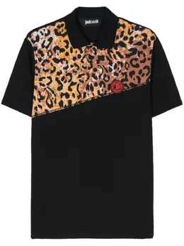Just Cavalli: Поло с леопардовым принтом 