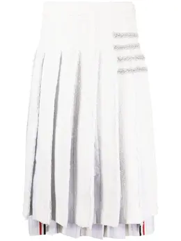Thom Browne: Твидовая юбка  4-Bar