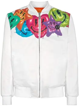 Philipp Plein: Атласная куртка  Smile