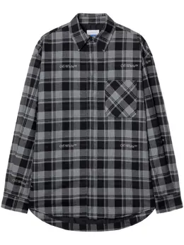 Off-White: Чёрная рубашка 