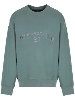 Armani Exchange: Свитшот с вышивкой 